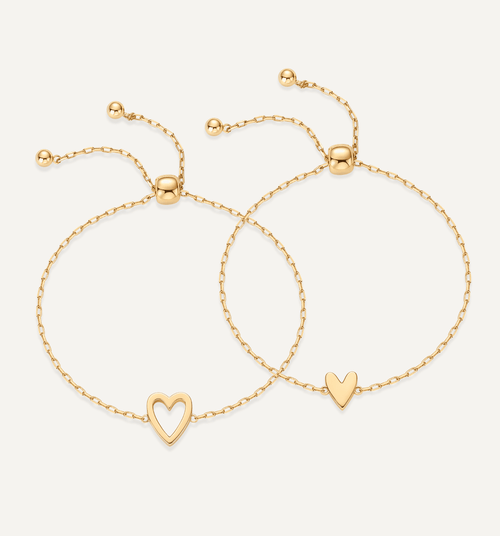 Pulseras Corazones Entrelazados
