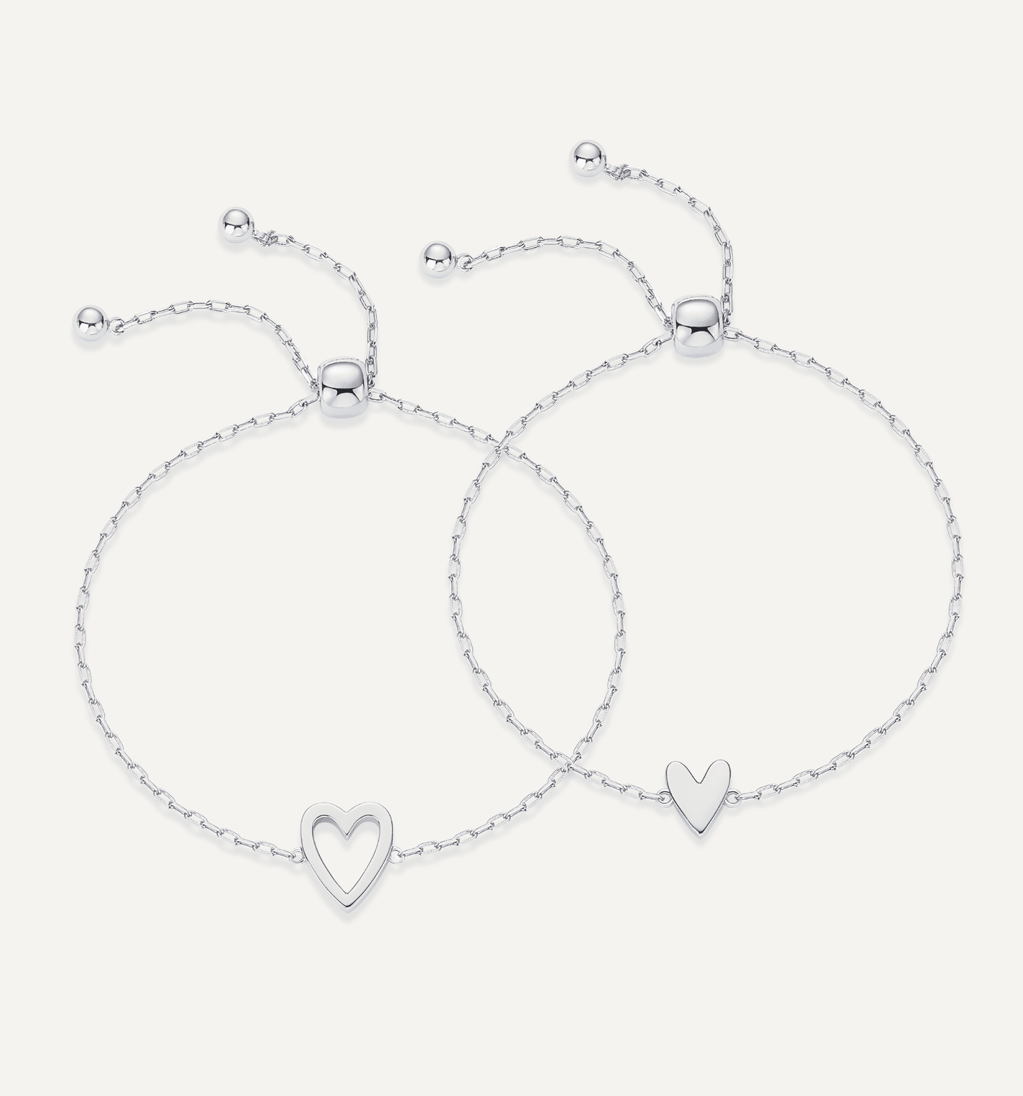 Pulseras Corazones Entrelazados
