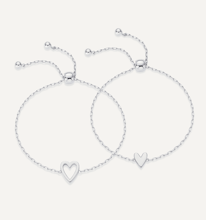Pulseras Corazones Entrelazados