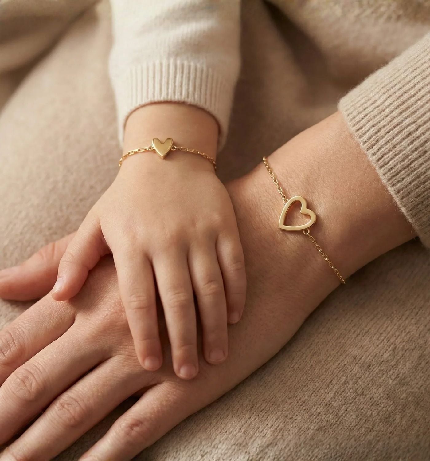 Pulseras Corazones Entrelazados